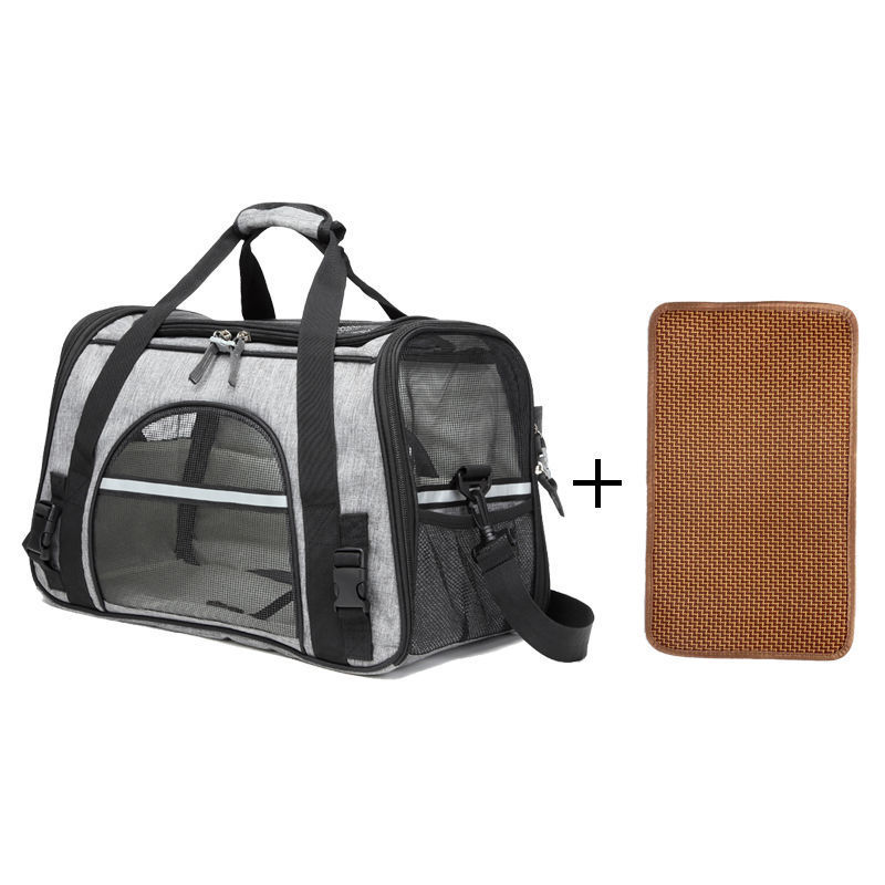 JMT-363338 Foldable Large Capacity Dog and Cat Backpack Carrier, Portable Handheld Diagonal Bag