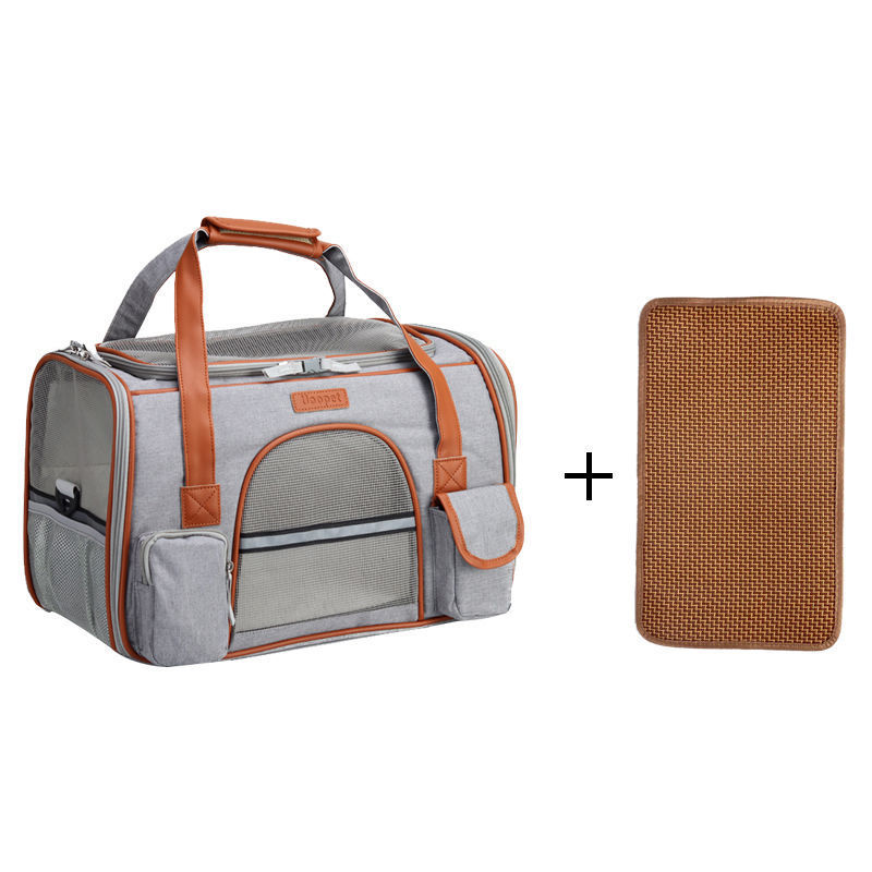 JMT-363338 Foldable Large Capacity Dog and Cat Backpack Carrier, Portable Handheld Diagonal Bag