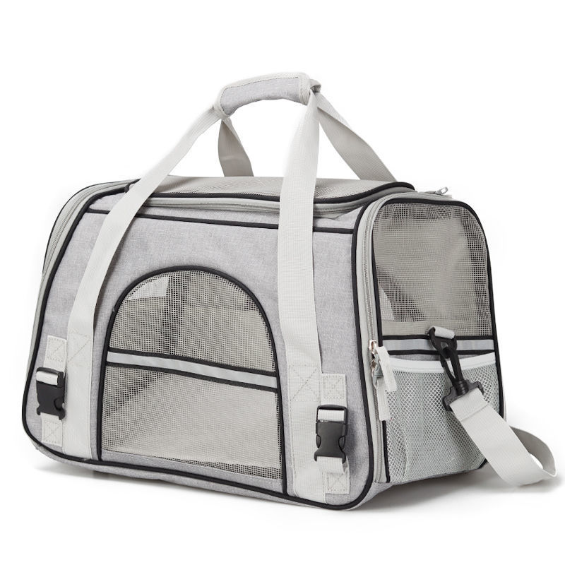 JMT-363338 Foldable Large Capacity Dog and Cat Backpack Carrier, Portable Handheld Diagonal Bag