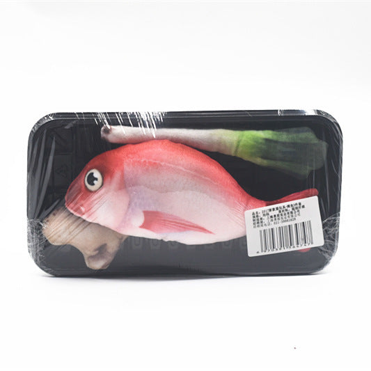 JMT-363978 Plush Cat Toy Set with Red Fish and Fish Pendulum - Interactive Play and Fun