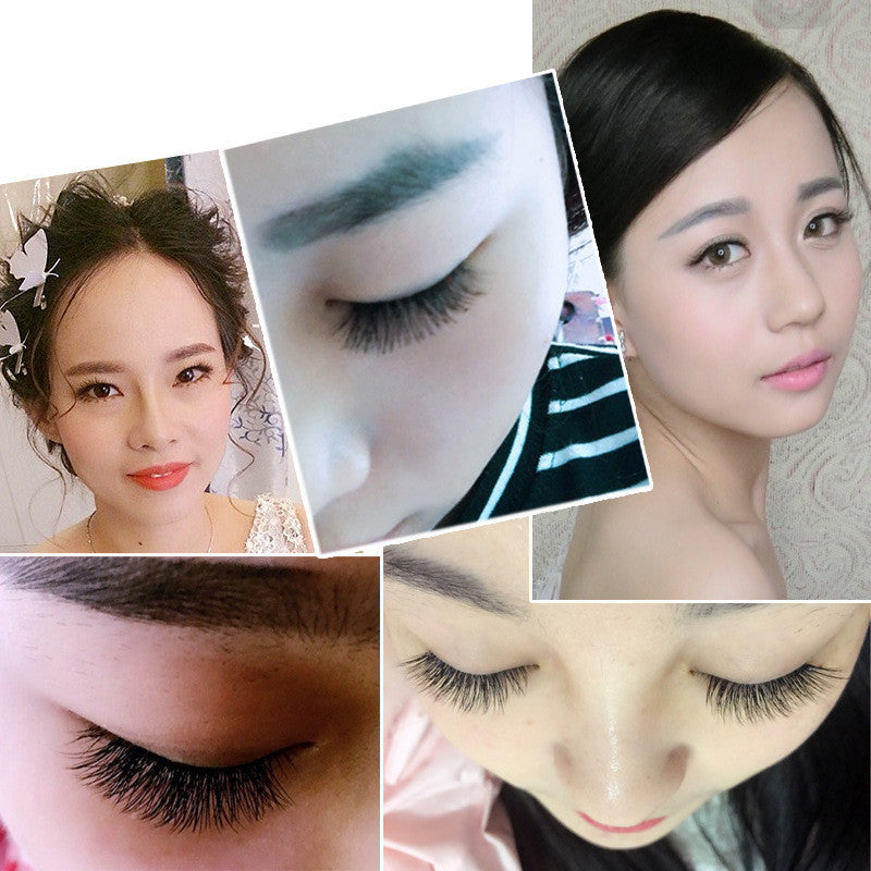 JMT-364106 Natural Curl Single Cluster Eyelashes - 10 Plants, Lengths 6-14mm, 0.1mm Thickness, Manual Craftsmanship