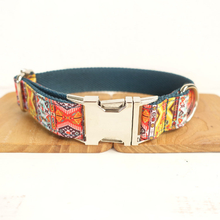 JMT-364170 Adjustable Polyester Dog Collar with Metal Buckle - Available in Multiple Sizes (XS-XL)