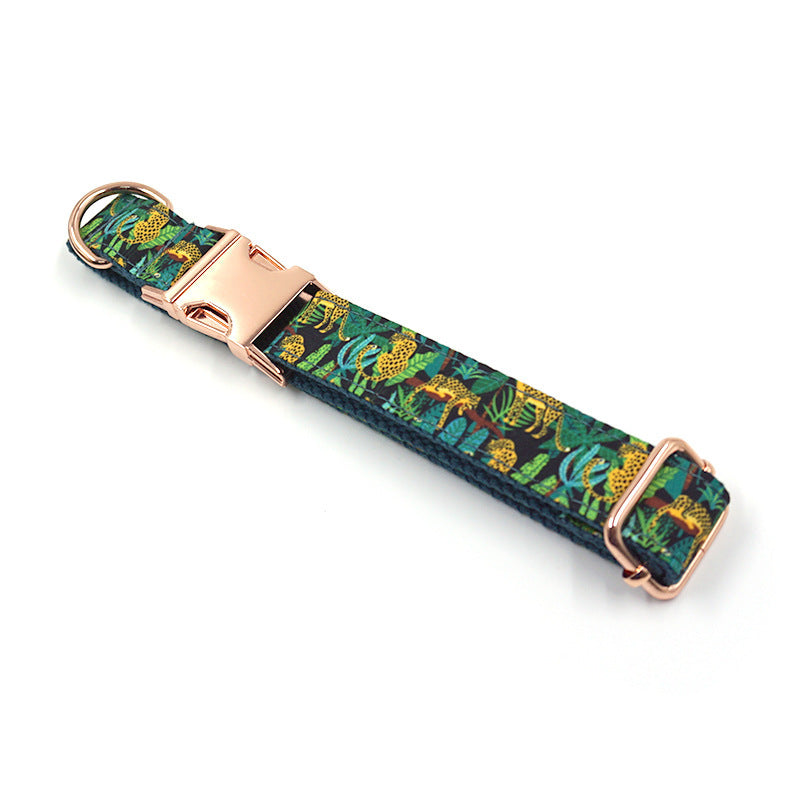 JMT-364170 Adjustable Polyester Dog Collar with Metal Buckle - Available in Multiple Sizes (XS-XL)