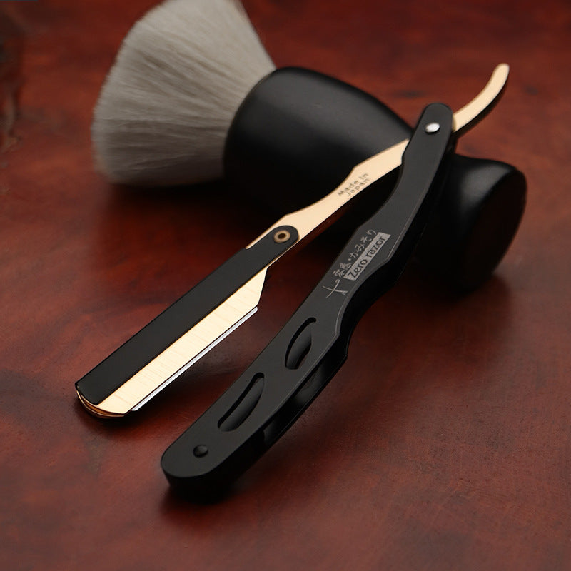JMT-364234 Manual Hair Shaver with 100 Blades for Men's Grooming - Available in Honorary Gold and Cool Black