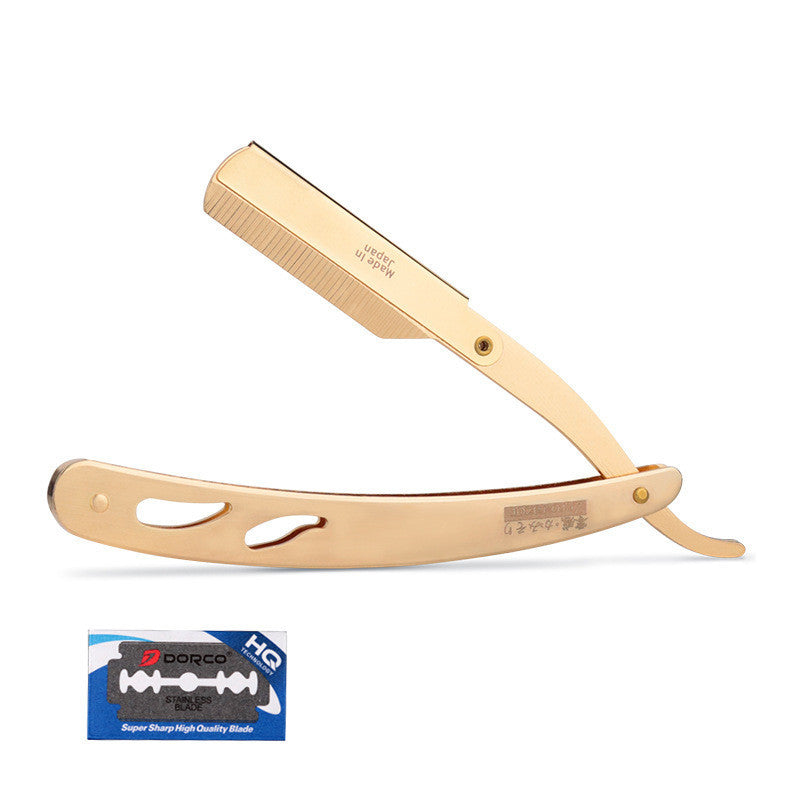 JMT-364234 Manual Hair Shaver with 100 Blades for Men's Grooming - Available in Honorary Gold and Cool Black
