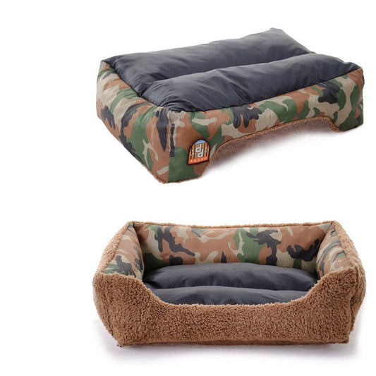 JMT-364298 Military Style Camouflage Pet Kennel - Waterproof Oxford with PPCotton Filler, Sizes S to L