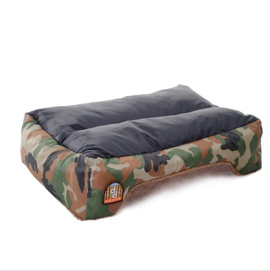 JMT-364298 Military Style Camouflage Pet Kennel - Waterproof Oxford with PPCotton Filler, Sizes S to L