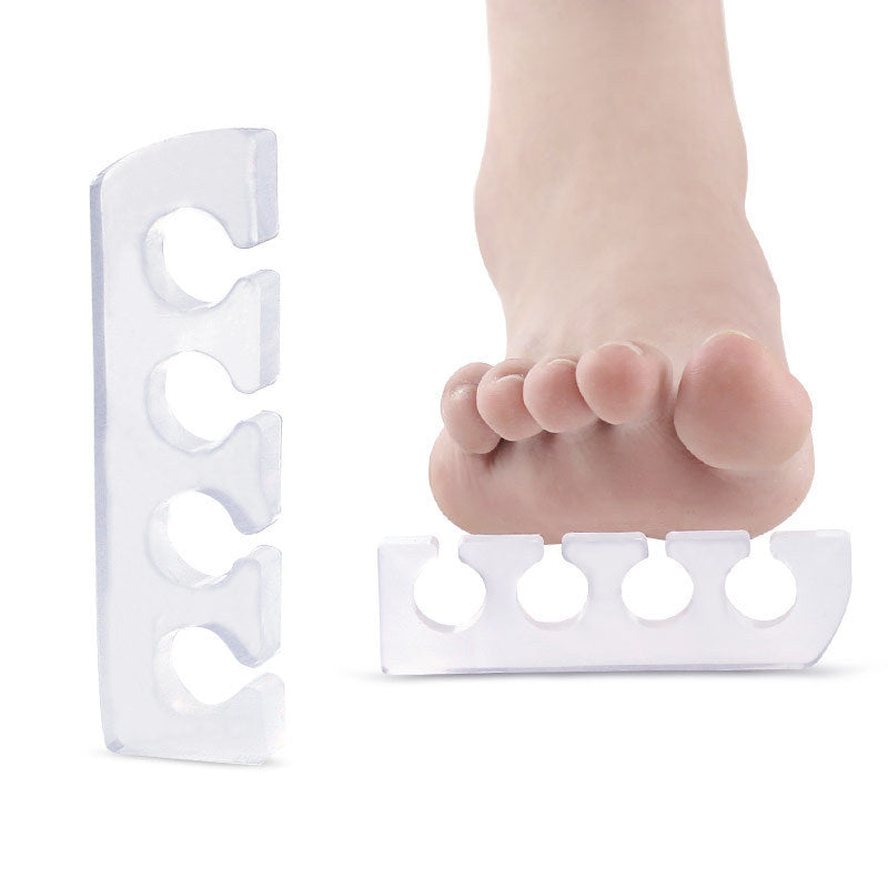 JMT-364298 Transparent Silicone Five-Toe Separator for Comfort in Sports and Casual Shoes