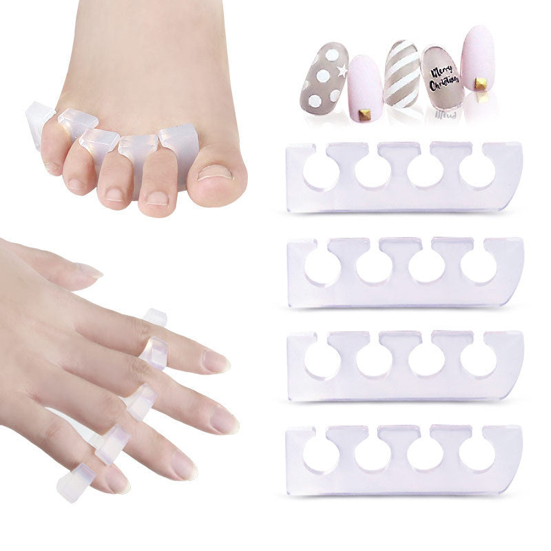 JMT-364298 Transparent Silicone Five-Toe Separator for Comfort in Sports and Casual Shoes