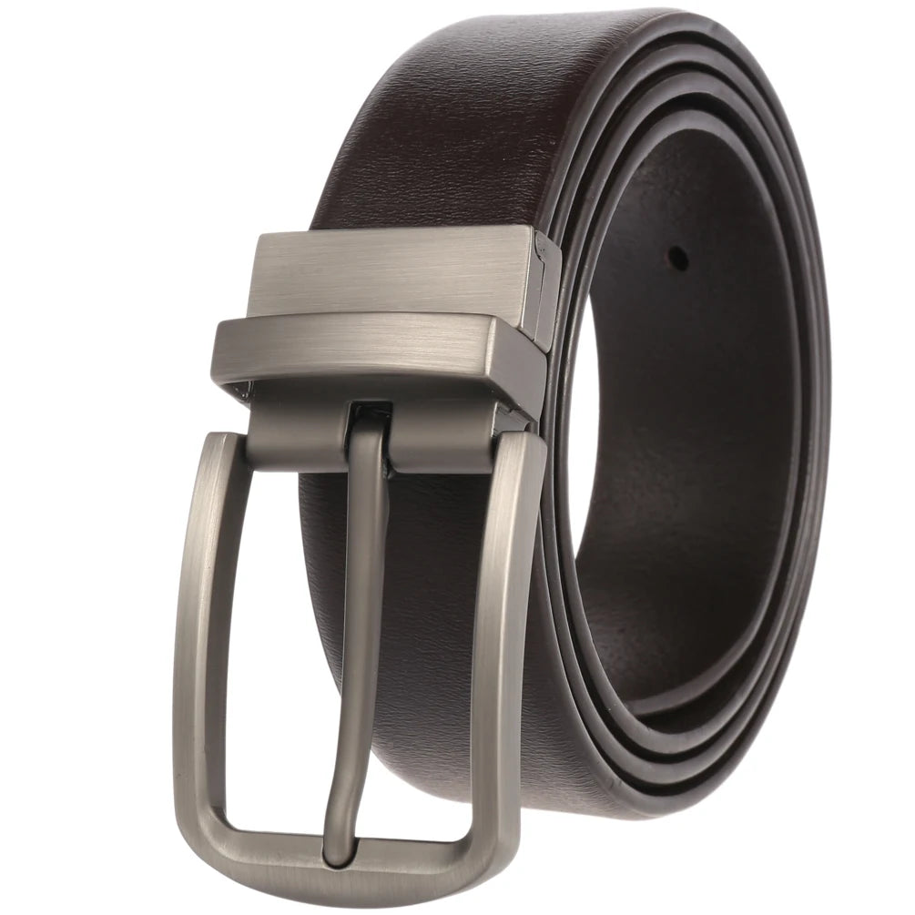 JMT-364746 Genuine Leather Pin Buckle Belt for Versatile Style and Comfort