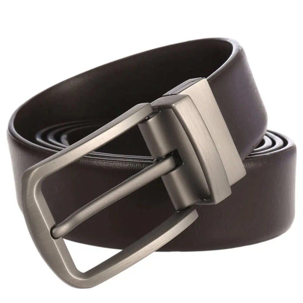 JMT-364746 Genuine Leather Pin Buckle Belt for Versatile Style and Comfort