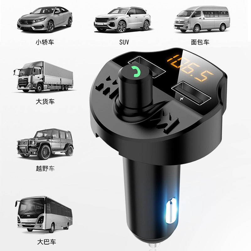 JMT-364810 Bluetooth MP3 Car Player with Noise Reduction, Dual USB Fast Charging, and Compatibility for Android/iOS
