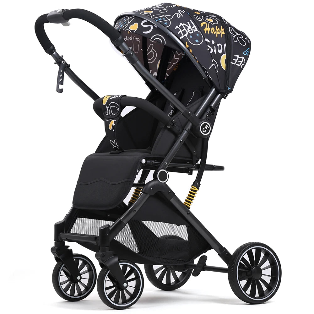 JMT-365002 3 in 1 Reversible Lightweight Pushchair Stroller with Luxury Foldable Design