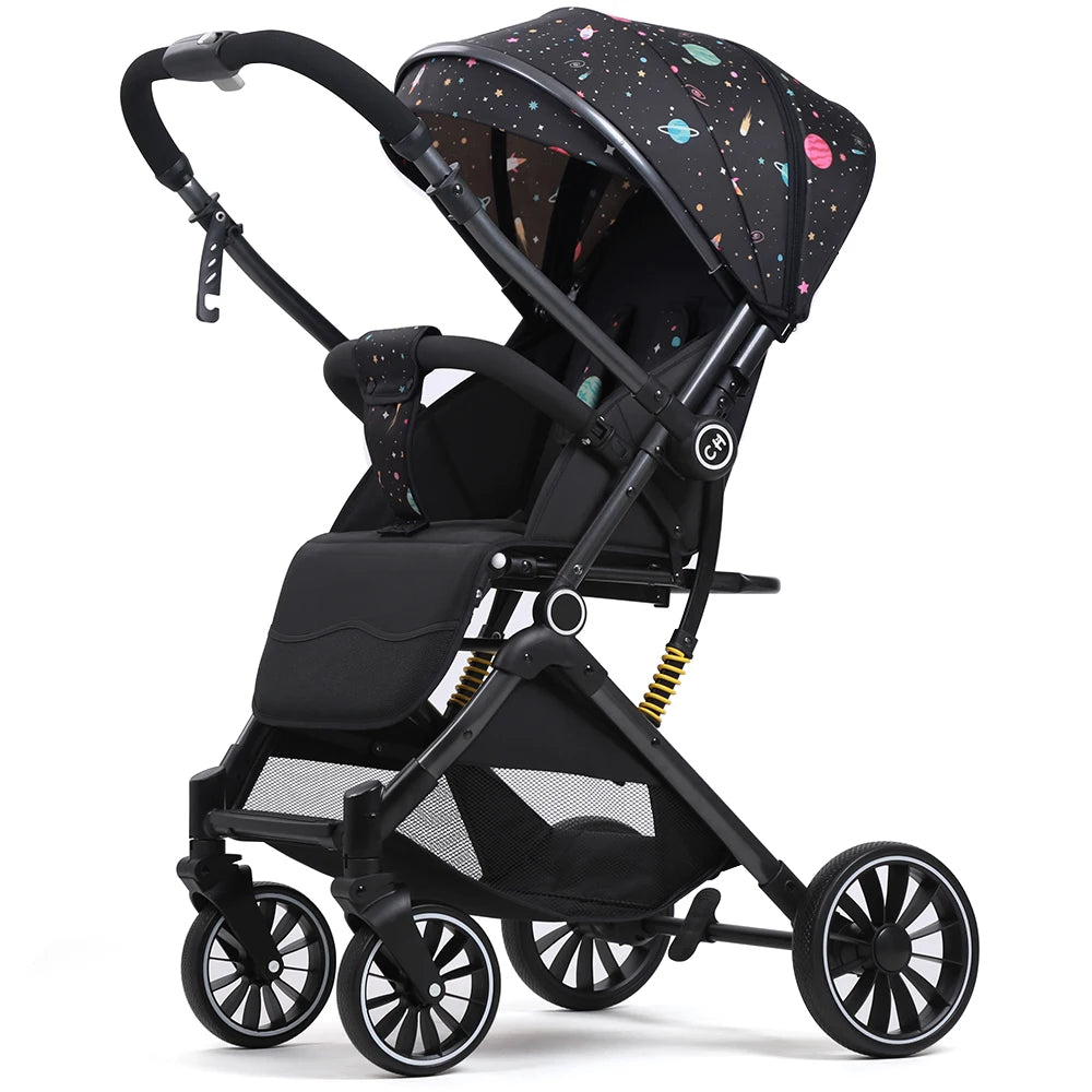 JMT-365002 3 in 1 Reversible Lightweight Pushchair Stroller with Luxury Foldable Design