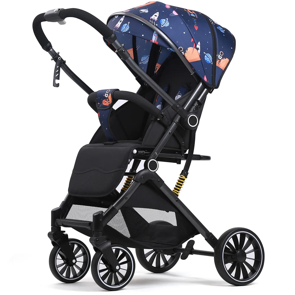 JMT-365002 3 in 1 Reversible Lightweight Pushchair Stroller with Luxury Foldable Design