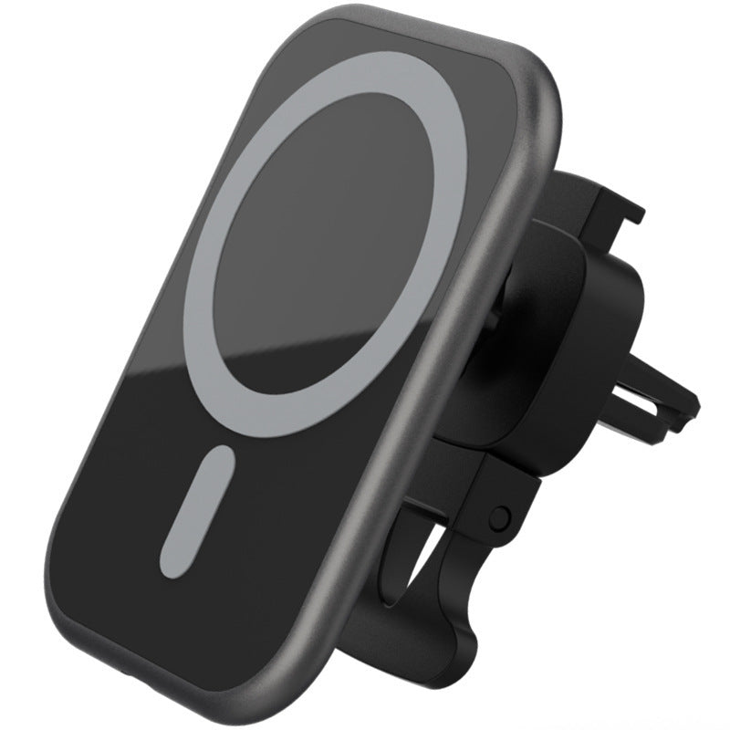 JMT-365002 Wireless 15W Magnetic Car Phone Charger with USB Input and Charging Indicator