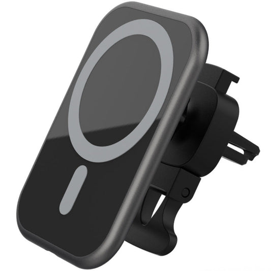 JMT-365002 Wireless 15W Magnetic Car Phone Charger with USB Input and Charging Indicator