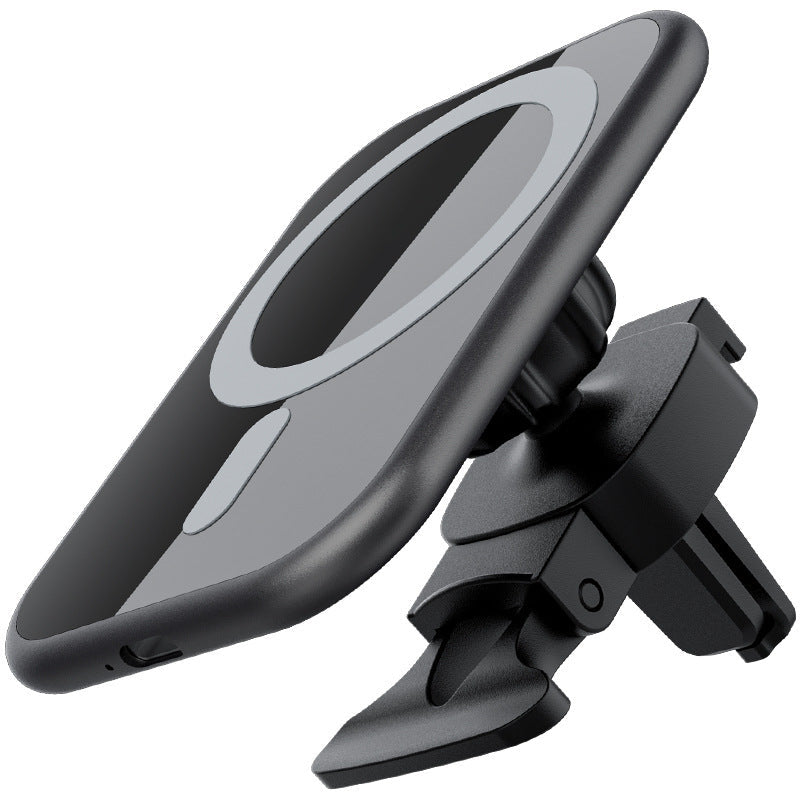 JMT-365002 Wireless 15W Magnetic Car Phone Charger with USB Input and Charging Indicator