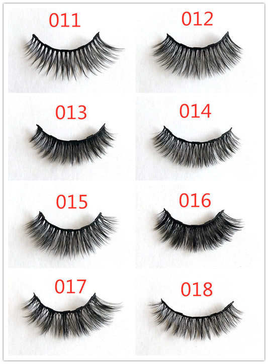 JMT-365258 Magnetic Eyeliner and Eyelashes Set - Five Pairs, Handcrafted Synthetic Fiber