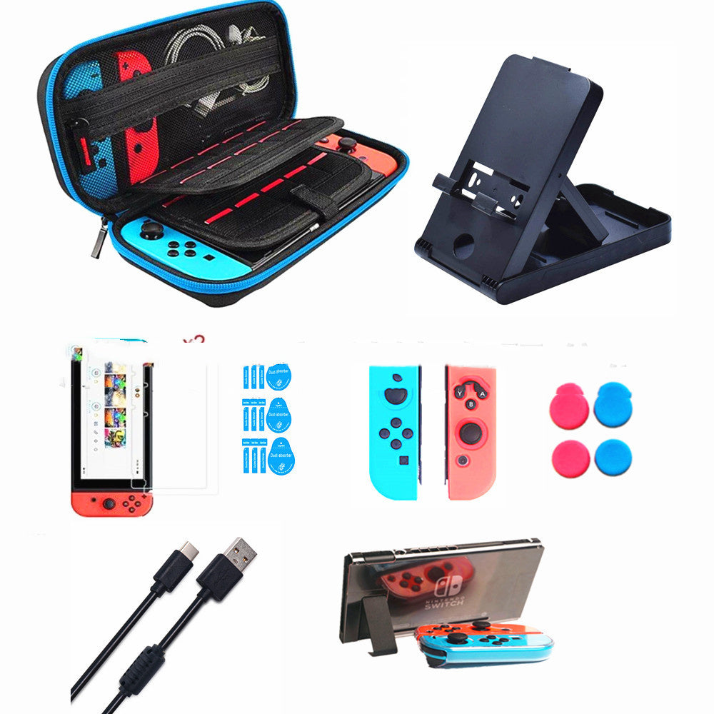 JMT-365322 Toughened Film Protection and Accessory Set for Game Consoles - Includes EVA Case, Screen Protectors, and Controller Caps
