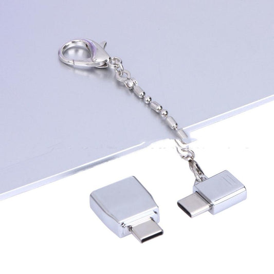 JMT-365322 Zinc Alloy Micro Female to USB Type-C Male OTG Adapter Set