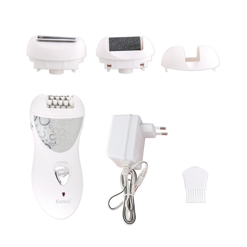 JMT-365386 Multifunctional Electric Lady Care Device - Plucker, Shaver, and Foot Grinder 3-in-1