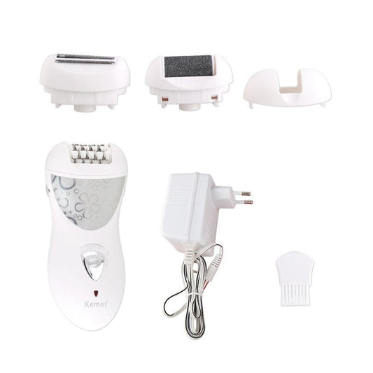 JMT-365386 Multifunctional Electric Lady Care Device - Plucker, Shaver, and Foot Grinder 3-in-1