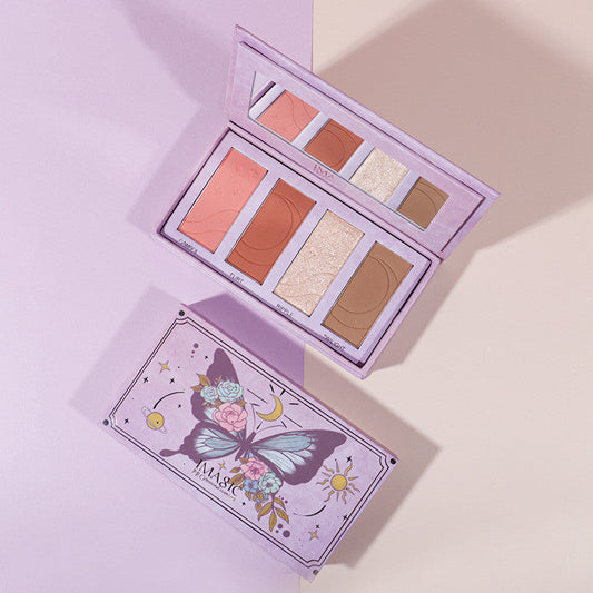 JMT-365578 Fantasy Forest Multicolor Blush and Highlighter Trimming Plate for All Skin Tones