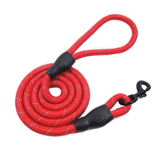 JMT-365642 Durable Reflective Training Rope Belt Dog Leash - Multiple Lengths and Colors Available