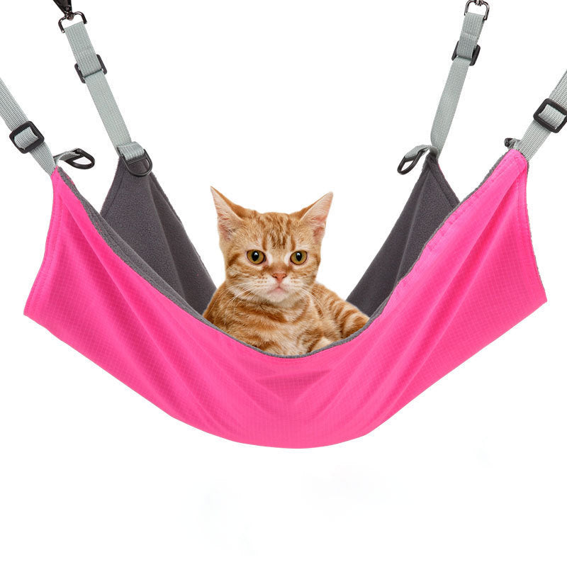 JMT-366154 Reversible Cat and Small Dog Hammock with Waterproof Nylon Layer for Year-Round Comfort
