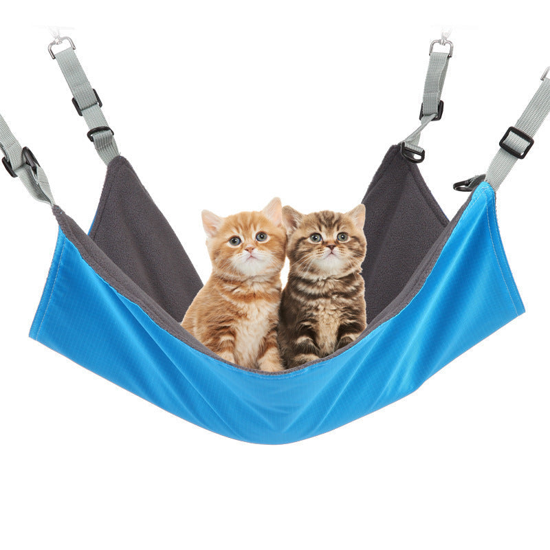 JMT-366154 Reversible Cat and Small Dog Hammock with Waterproof Nylon Layer for Year-Round Comfort