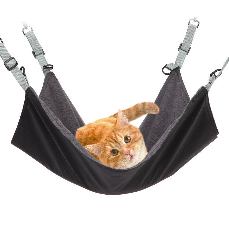 JMT-366154 Reversible Cat and Small Dog Hammock with Waterproof Nylon Layer for Year-Round Comfort