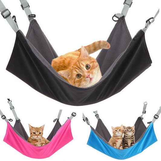 JMT-366154 Reversible Cat and Small Dog Hammock with Waterproof Nylon Layer for Year-Round Comfort