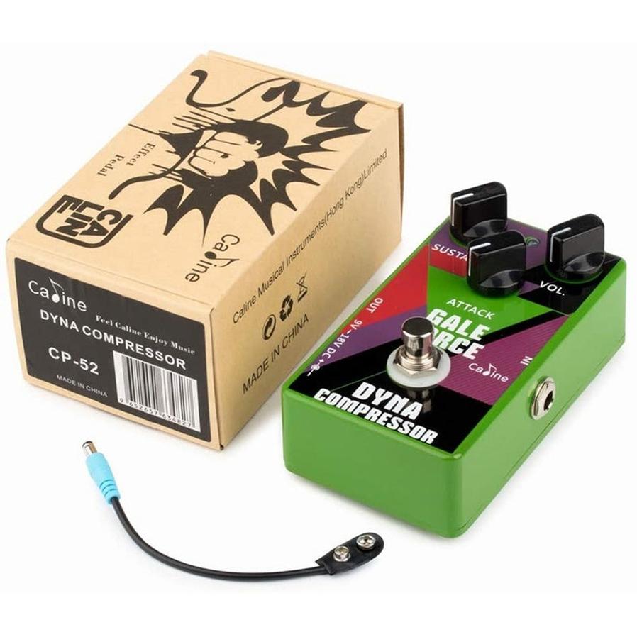 JMT-366474 Caline CP-52 Dyna Compressor Mini Effect Pedal for Enhanced Guitar Tone and Noise Reduction