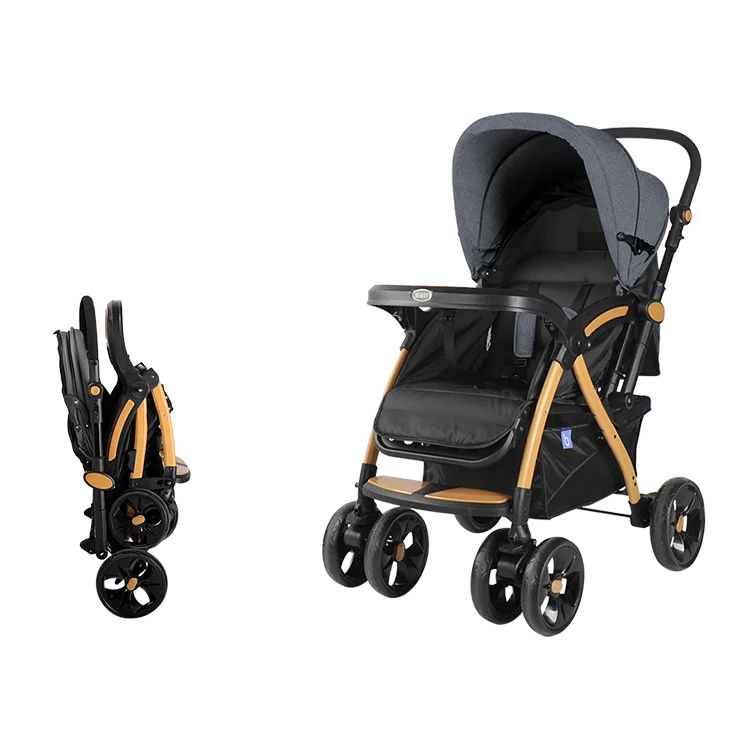 JMT-366474 High Landscape Multi-Functional Folding Baby Stroller with Two-Way Portability and Storage Basket
