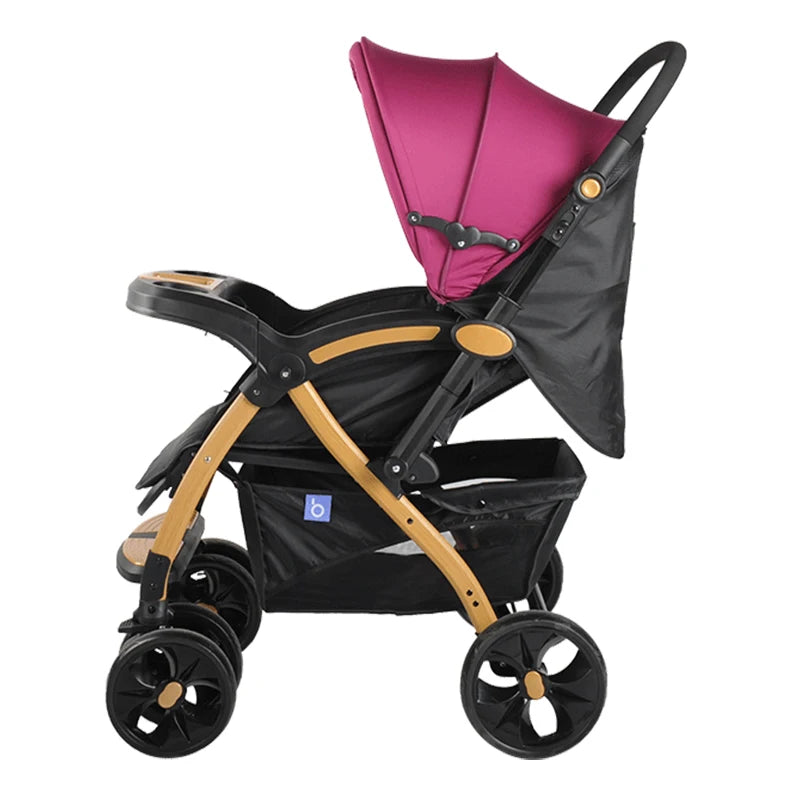 JMT-366474 High Landscape Multi-Functional Folding Baby Stroller with Two-Way Portability and Storage Basket