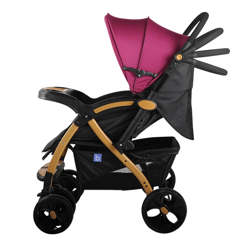 JMT-366474 High Landscape Multi-Functional Folding Baby Stroller with Two-Way Portability and Storage Basket
