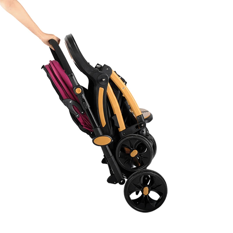 JMT-366474 High Landscape Multi-Functional Folding Baby Stroller with Two-Way Portability and Storage Basket