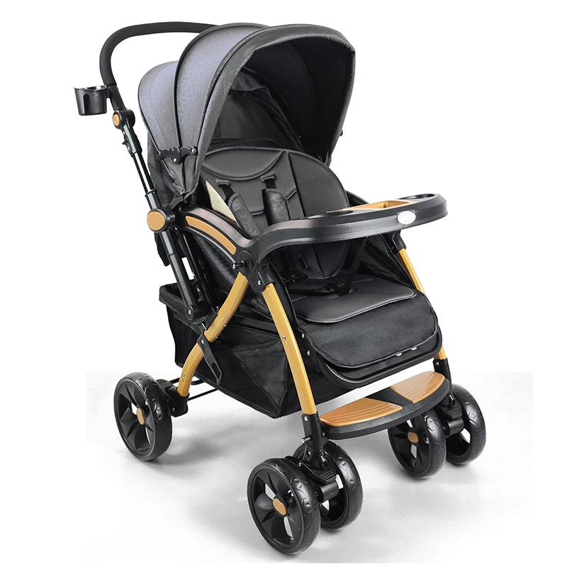 JMT-366474 High Landscape Multi-Functional Folding Baby Stroller with Two-Way Portability and Storage Basket