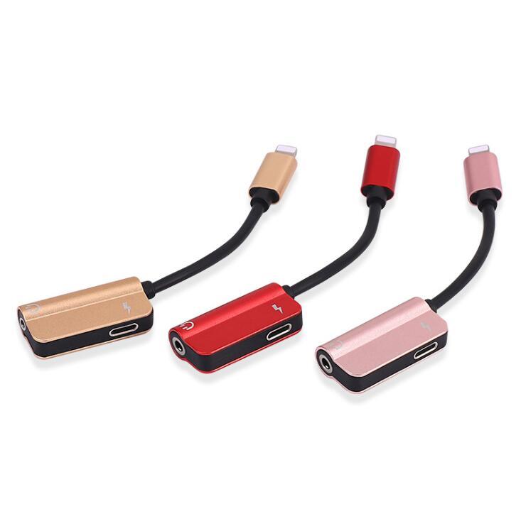JMT-366474 iPhone Compatible 3.5mm AUX & Lightning Charging Adapter - Dual Function Audio Splitter