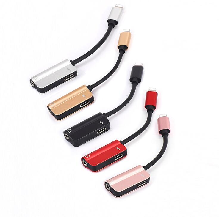 JMT-366474 iPhone Compatible 3.5mm AUX & Lightning Charging Adapter - Dual Function Audio Splitter