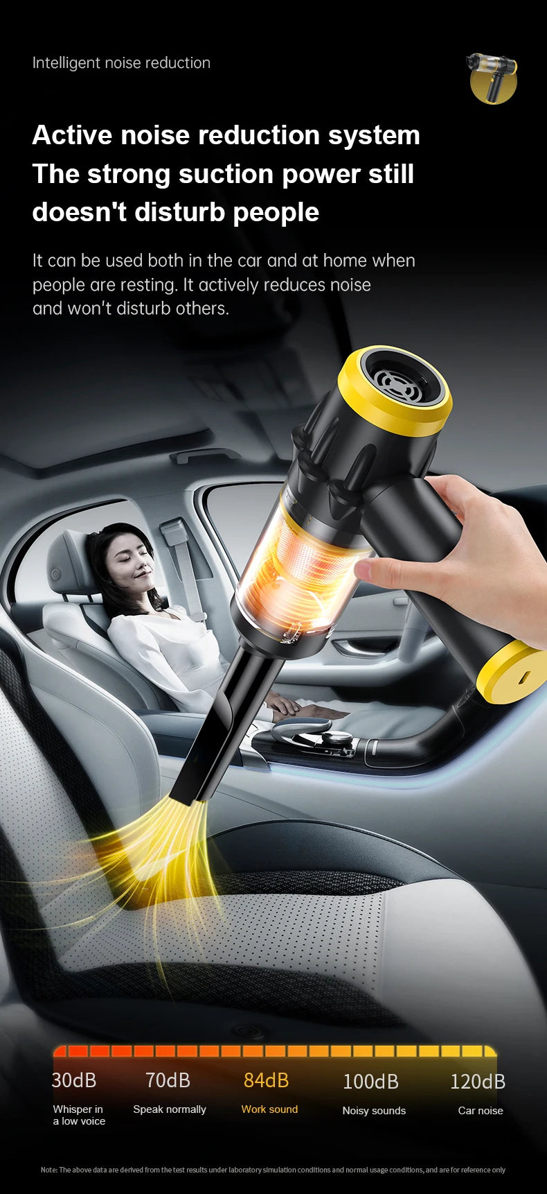 JMT-366602 Cordless Handheld Car Vacuum Cleaner with Strong Suction and Auto Vacuum Function