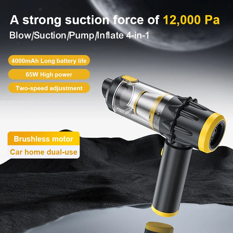 JMT-366602 Cordless Handheld Car Vacuum Cleaner with Strong Suction and Auto Vacuum Function