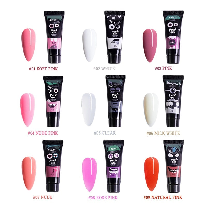 JMT-366602 Nail Art Complete Set with Manicure Lamp, Extension Glue, and Cleaning Tools