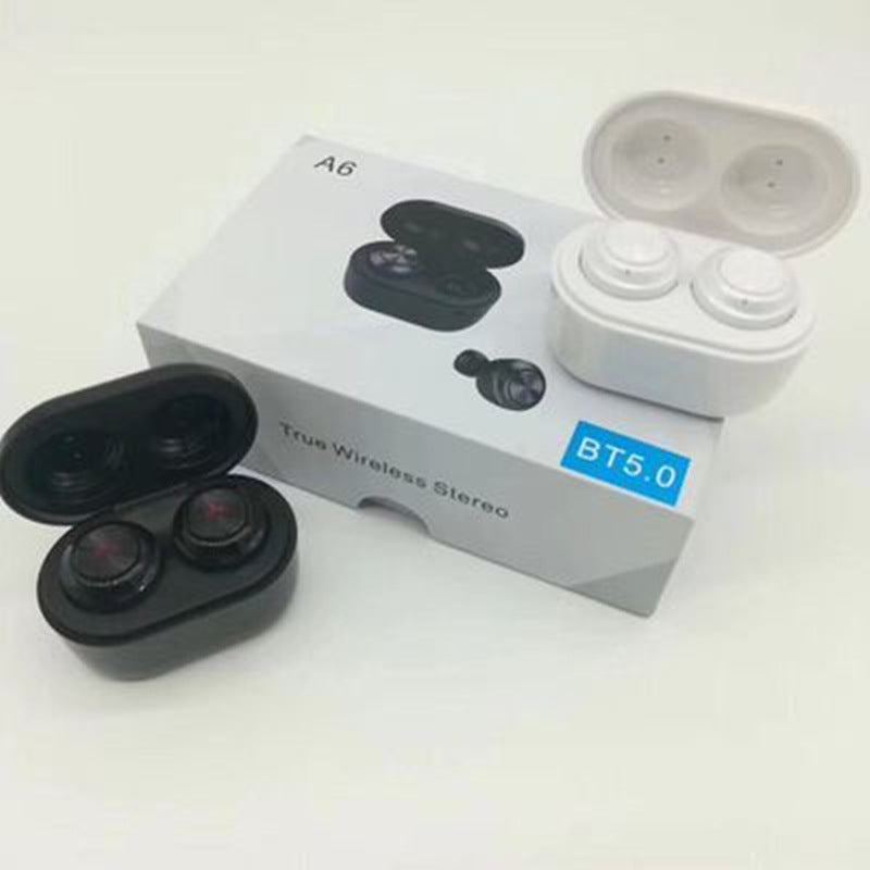 JMT-366794 A6 Bluetooth 5.0 Noise Cancelling Wireless Headset with Battery Display and Stereo Sound