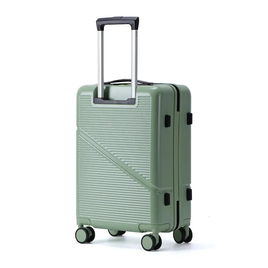 JMT-366858 Three-Piece Hard Luggage Trolley Set with Durable Polycarbonate Material