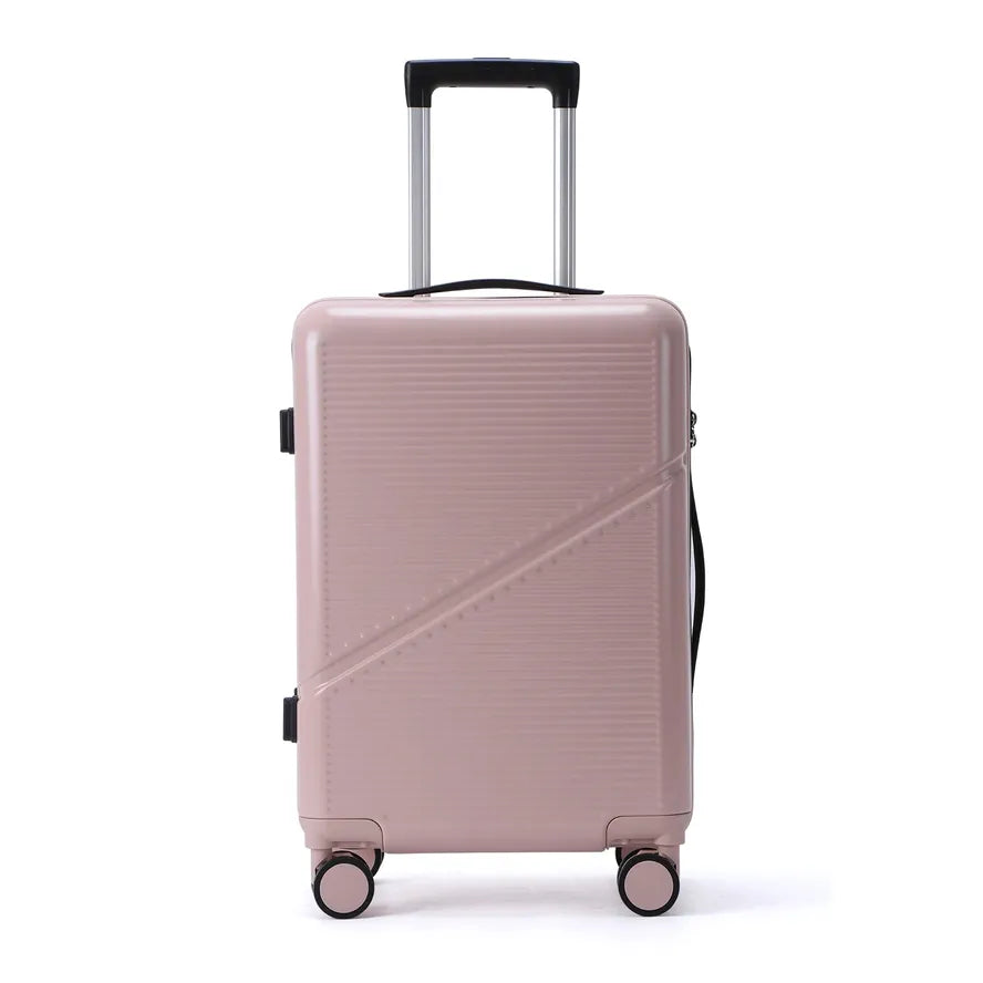 JMT-366858 Three-Piece Hard Luggage Trolley Set with Durable Polycarbonate Material
