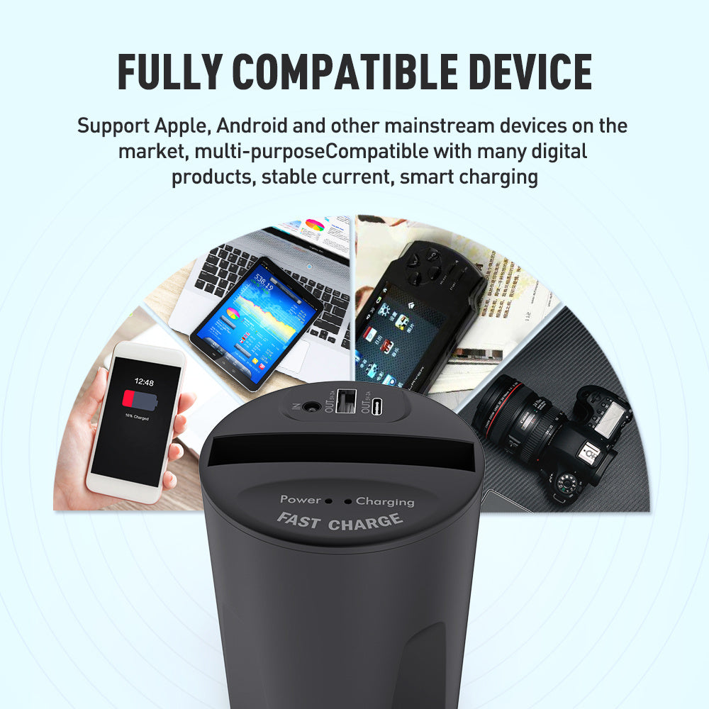 JMT-366986 Car Wireless Charging Cup with QI Standard, Micro USB Interface, 10W/7.5W/5W Power Output