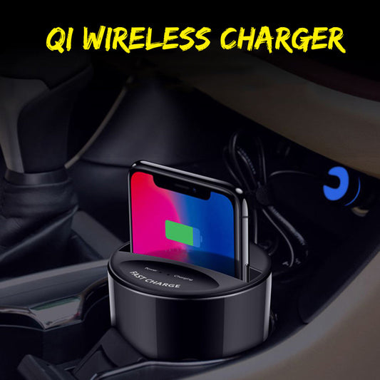JMT-366986 Car Wireless Charging Cup with QI Standard, Micro USB Interface, 10W/7.5W/5W Power Output