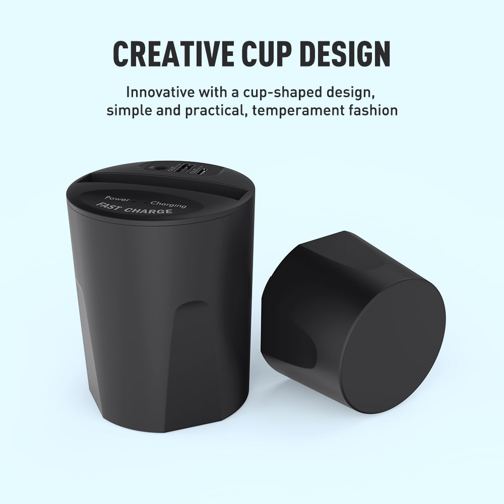 JMT-366986 Car Wireless Charging Cup with QI Standard, Micro USB Interface, 10W/7.5W/5W Power Output